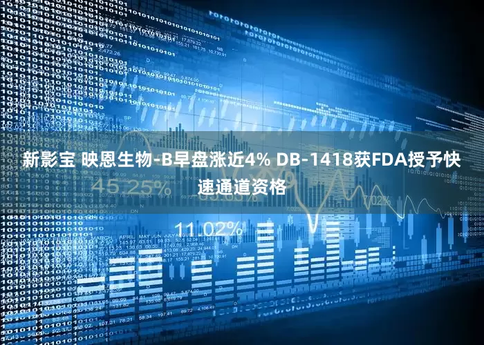 新影宝 映恩生物-B早盘涨近4% DB-1418获FDA授予快速通道资格